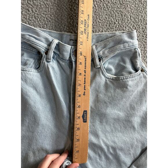 Still Here Jeans XXS 00 Baggy Wide Leg High Waist Button Light Retro Grunge 24 - Picture 11 of 14